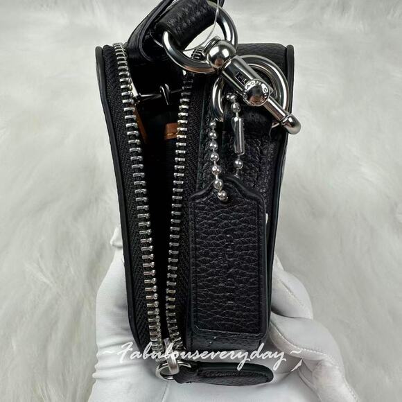 Coach Charter Slim Crossbody Bag With Sketch Print In Leather/Black CAM96 NWT - Picture 3 of 9